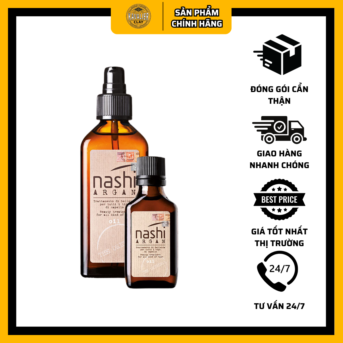 Tinh dầu dưỡng tóc Nashi Argan 100ml