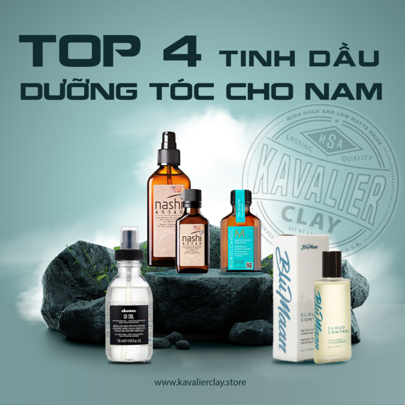 Top 4 tinh dầu dưỡng tóc cho nam