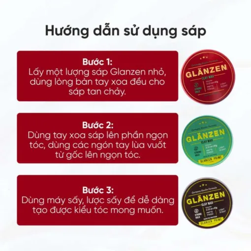 Hướng dẫn sử dụng Glanzen Clay Wax