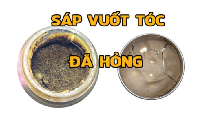 Dấu hiệu sáp vuốt tóc HỎNG