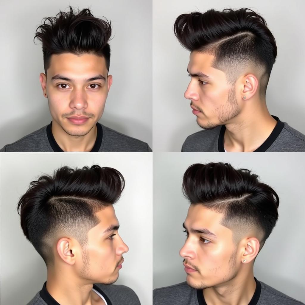 Các biến thể của kiểu tóc Pompadour