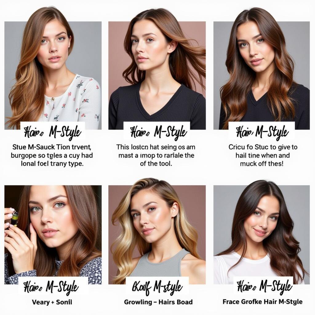 Các kiểu tóc với máy tạo kiểu tóc Hair M-Style