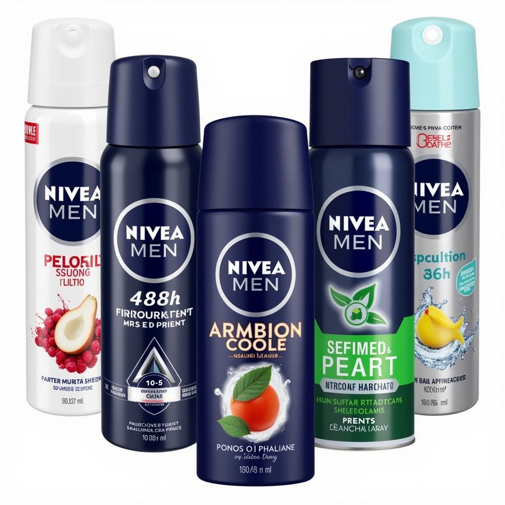 Các loại xịt khử mùi Nivea Nam 48h khác nhau