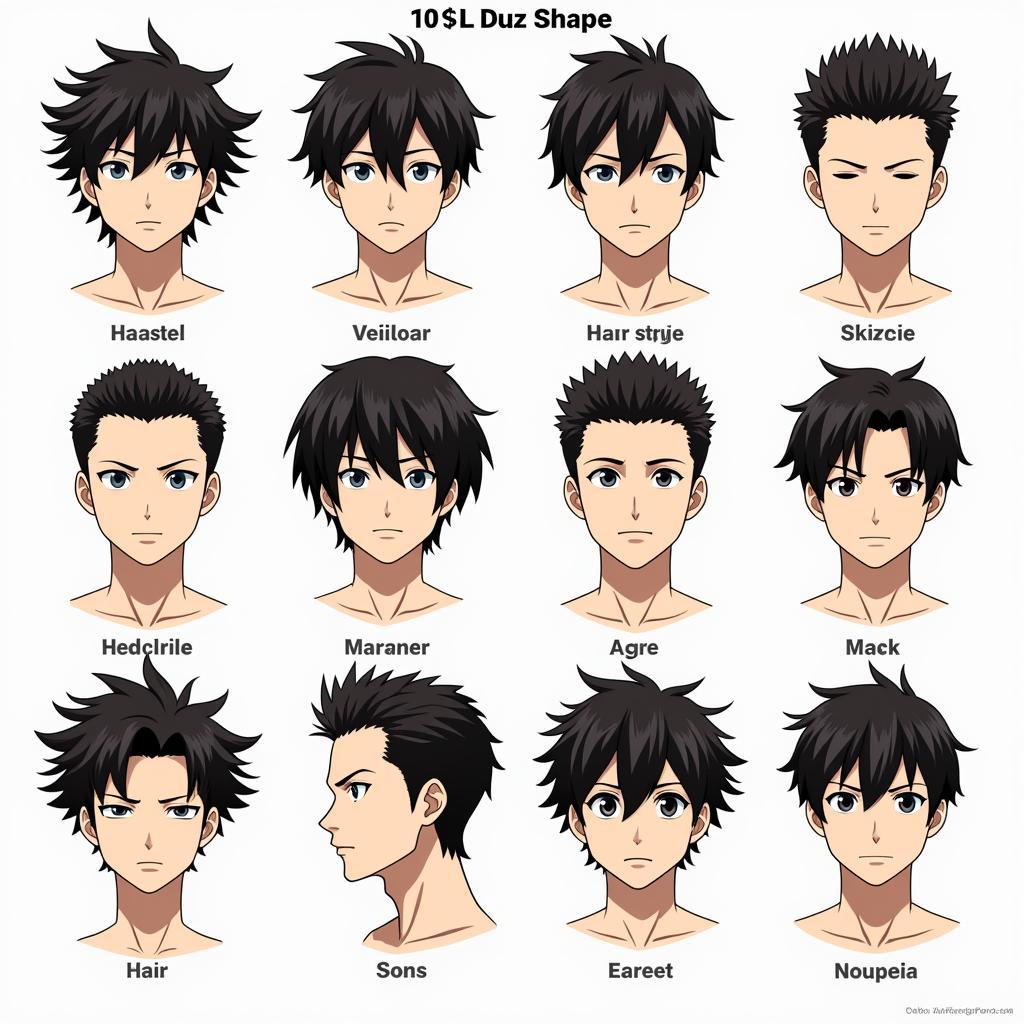 Choosing anime hairstyles for your face shape