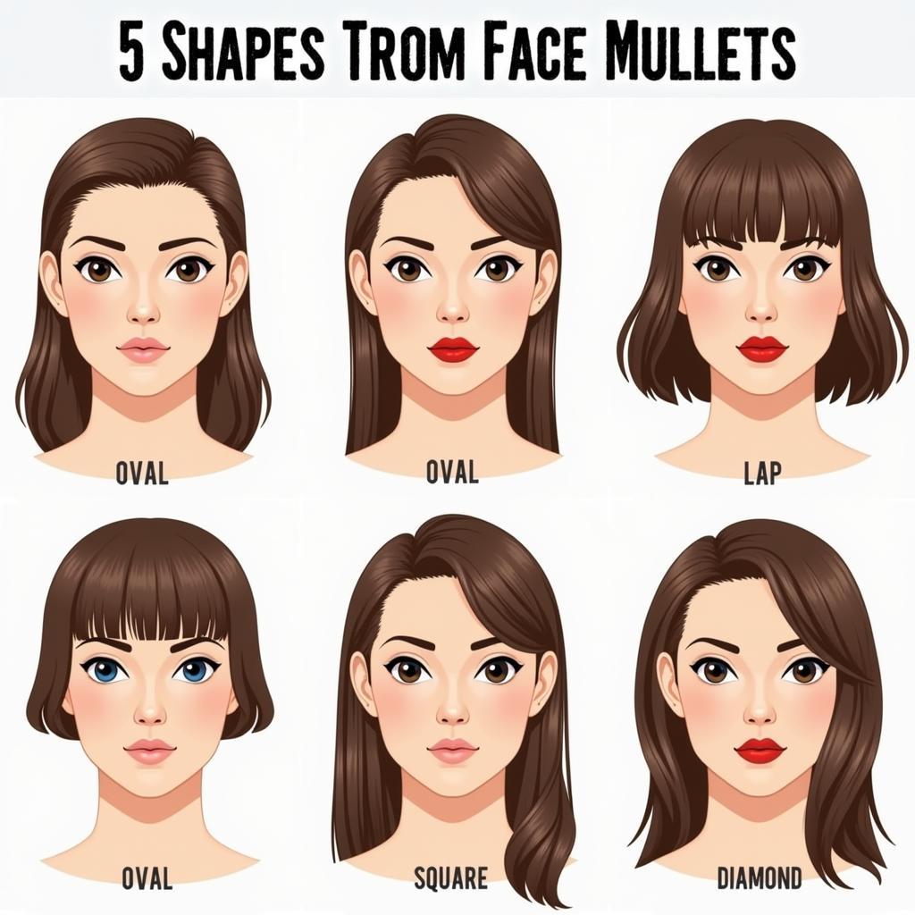 Khuôn mặt phù hợp với kiểu tóc mullet