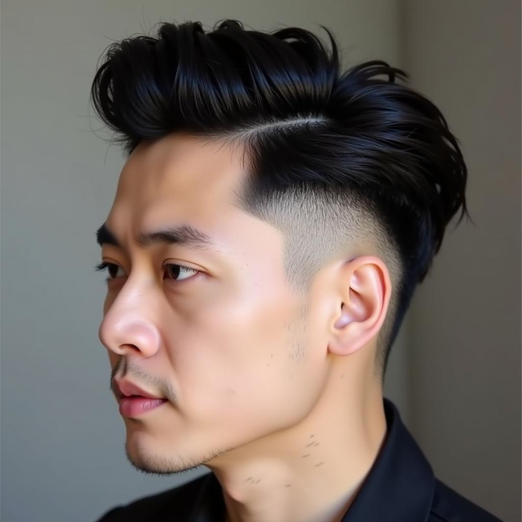 Chi Dân với kiểu tóc Undercut Layer