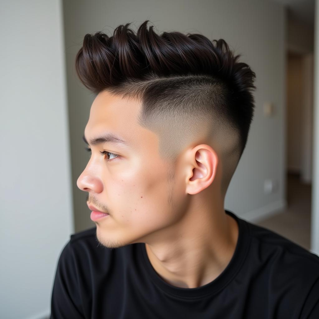 Kiểu tóc Quiff Undercut nam