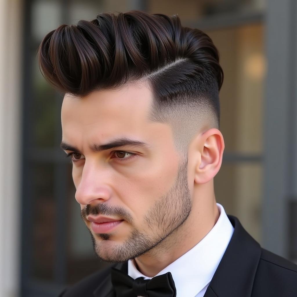 Kiểu tóc pompadour cổ điển lịch lãm