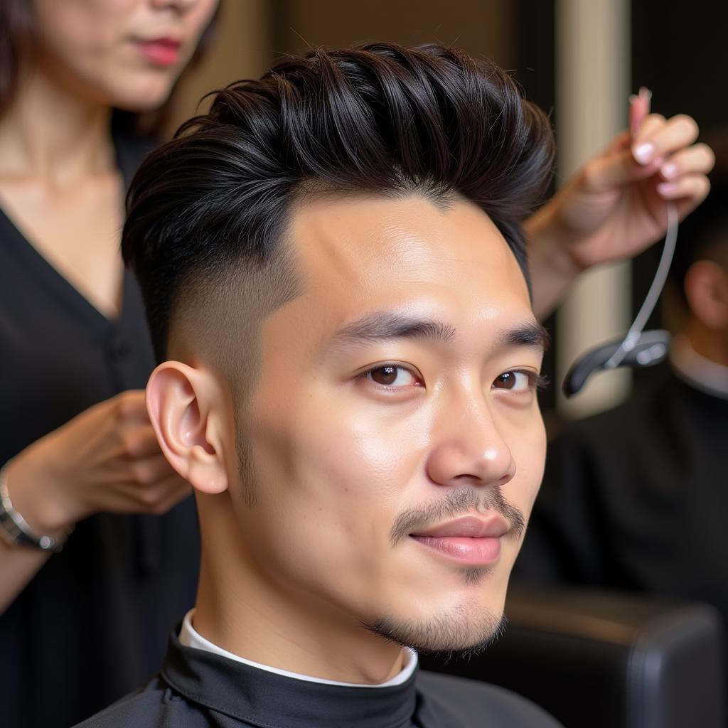 Sao Việt kiểu tóc salon lịch lãm