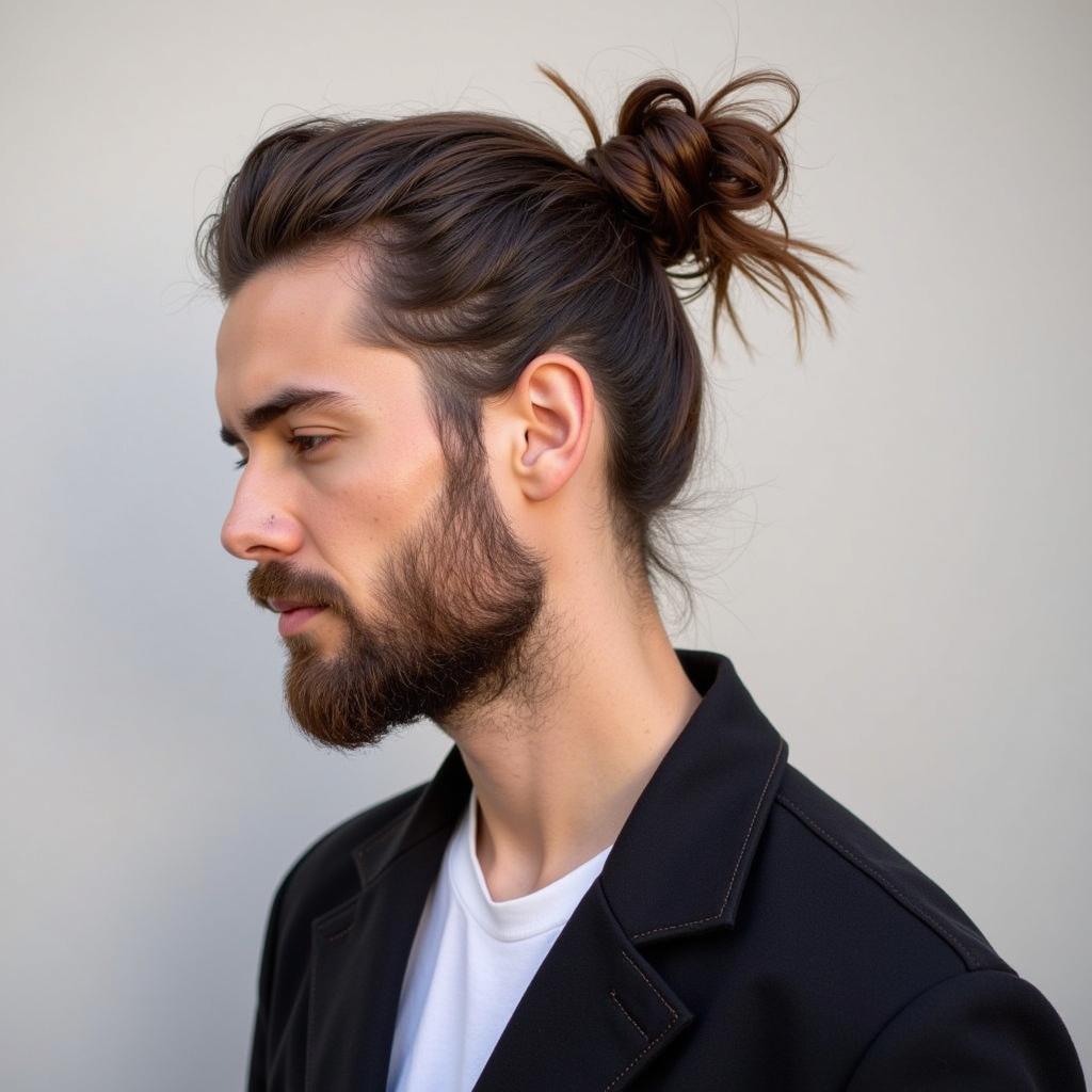 Kiểu tóc buộc lỡ Man Bun