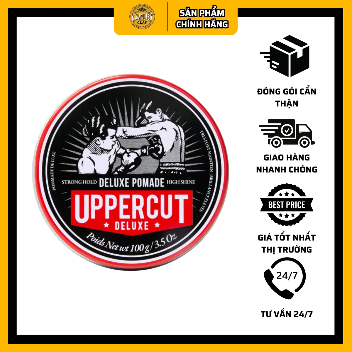 Sáp vuốt tóc Uppercut Deluxe Pomade 100g