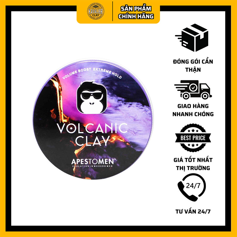 Sáp vuốt tóc Volcanic Clay Apestomen 80g