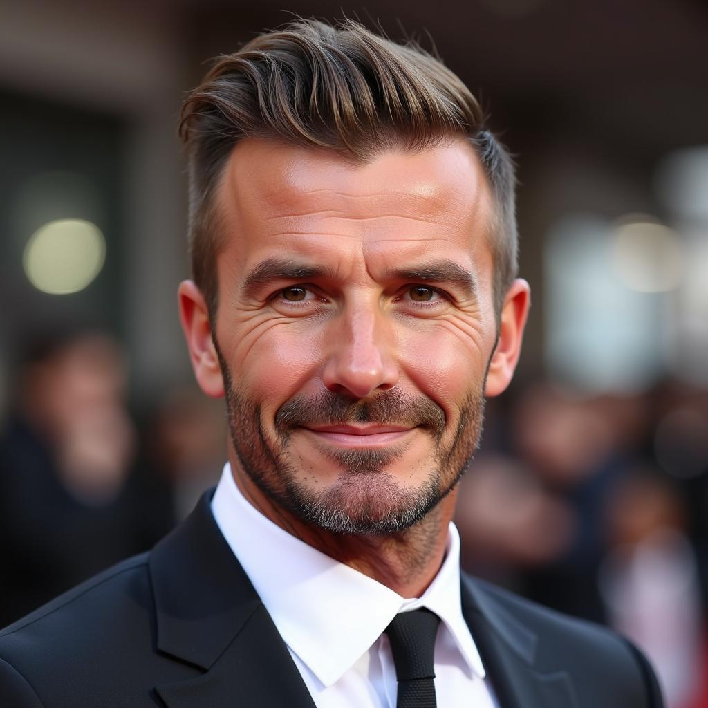 Kiểu tóc ngắn lịch lãm của David Beckham