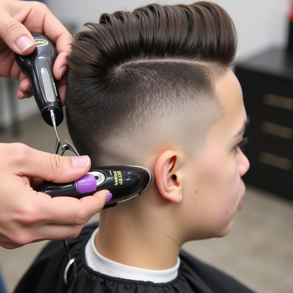 Cách cắt tóc Mohican cổ điển