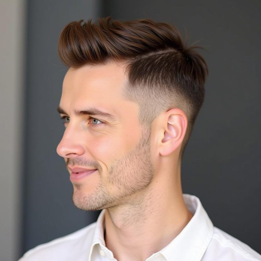 Kiểu tóc Quiff cho nam trán hói