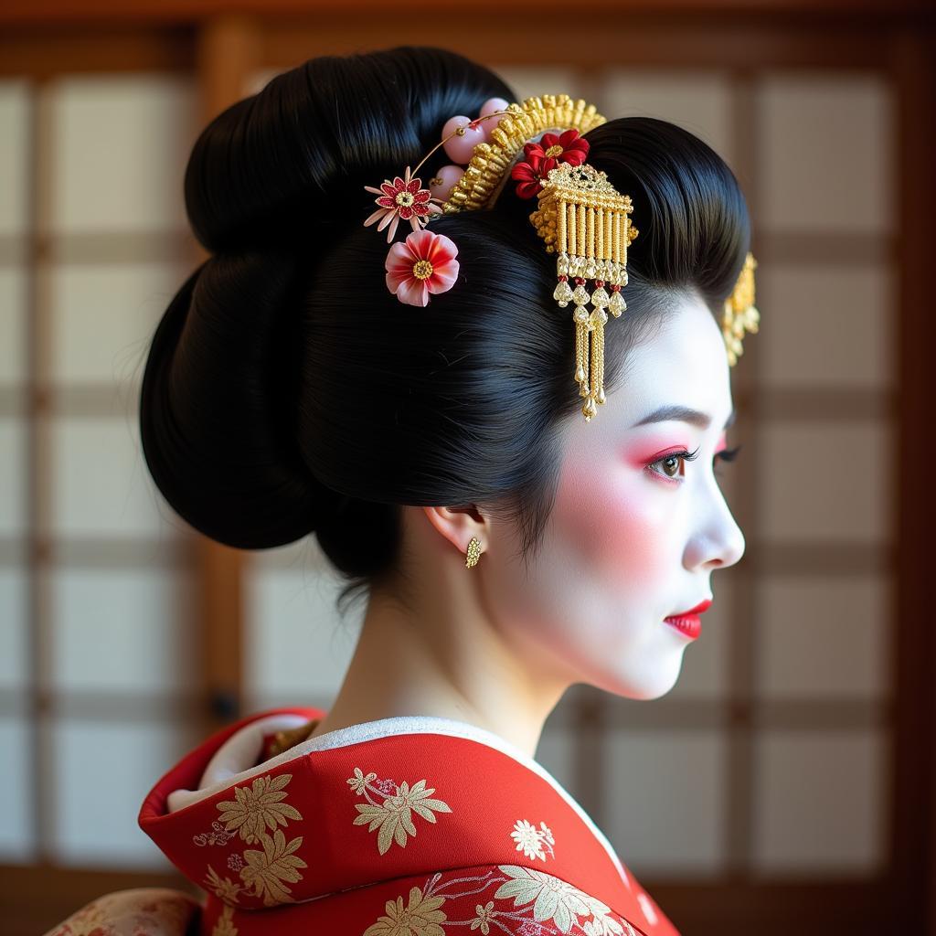 Kiểu Tóc Geisha Truyền Thống Nhật Bản