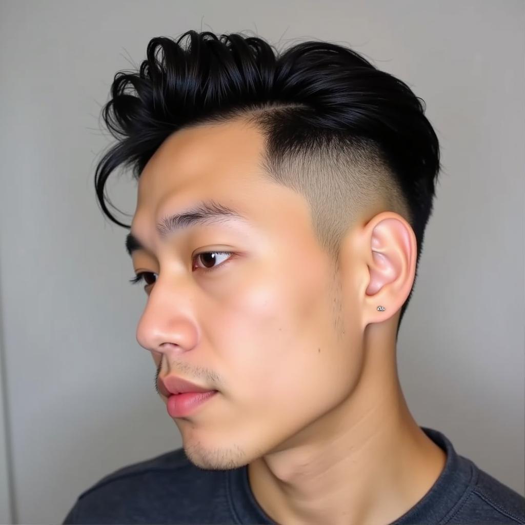 Kiểu tóc Hứa Văn Cường Undercut