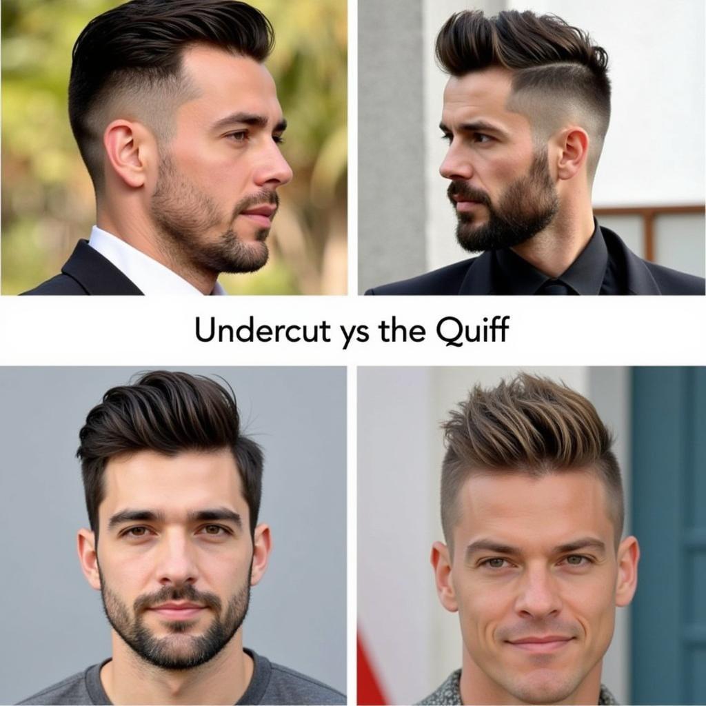 Các kiểu tóc nam ngắn Undercut và Quiff