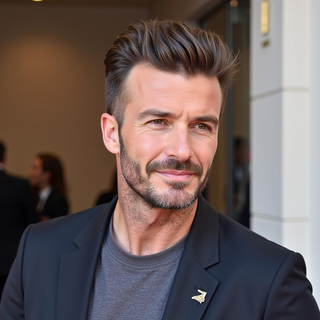 Kiểu tóc ngắn gọn gàng Beckham 2019