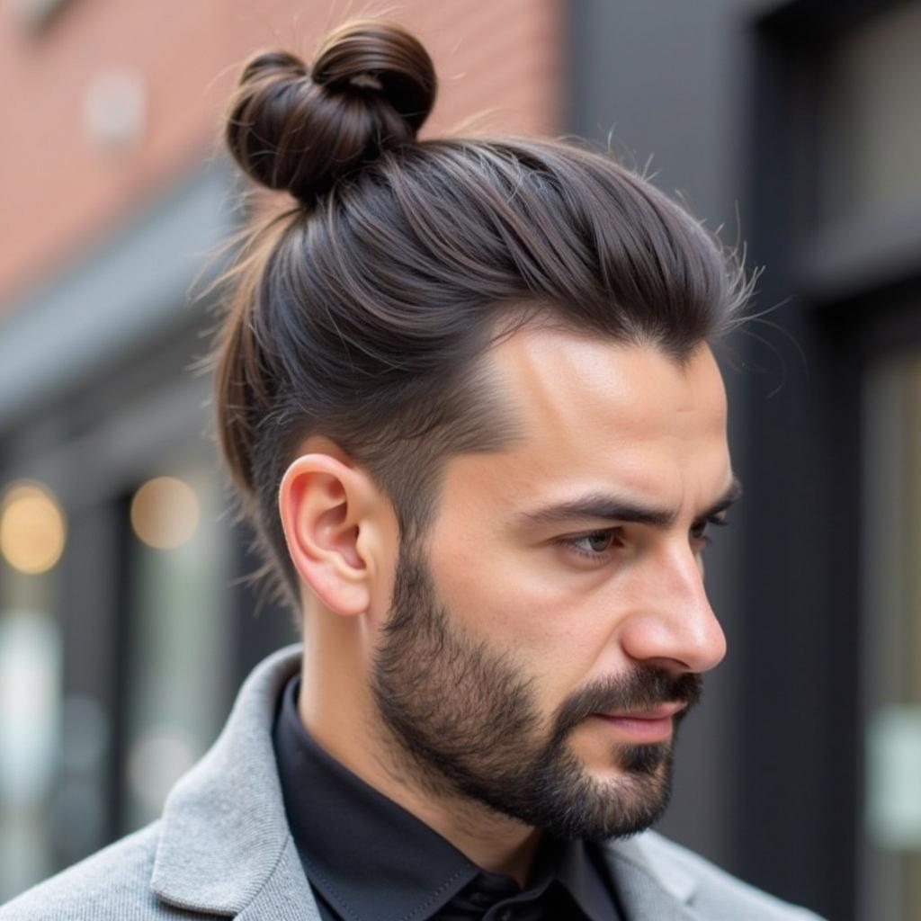 Kiểu tóc Samurai Man Bun