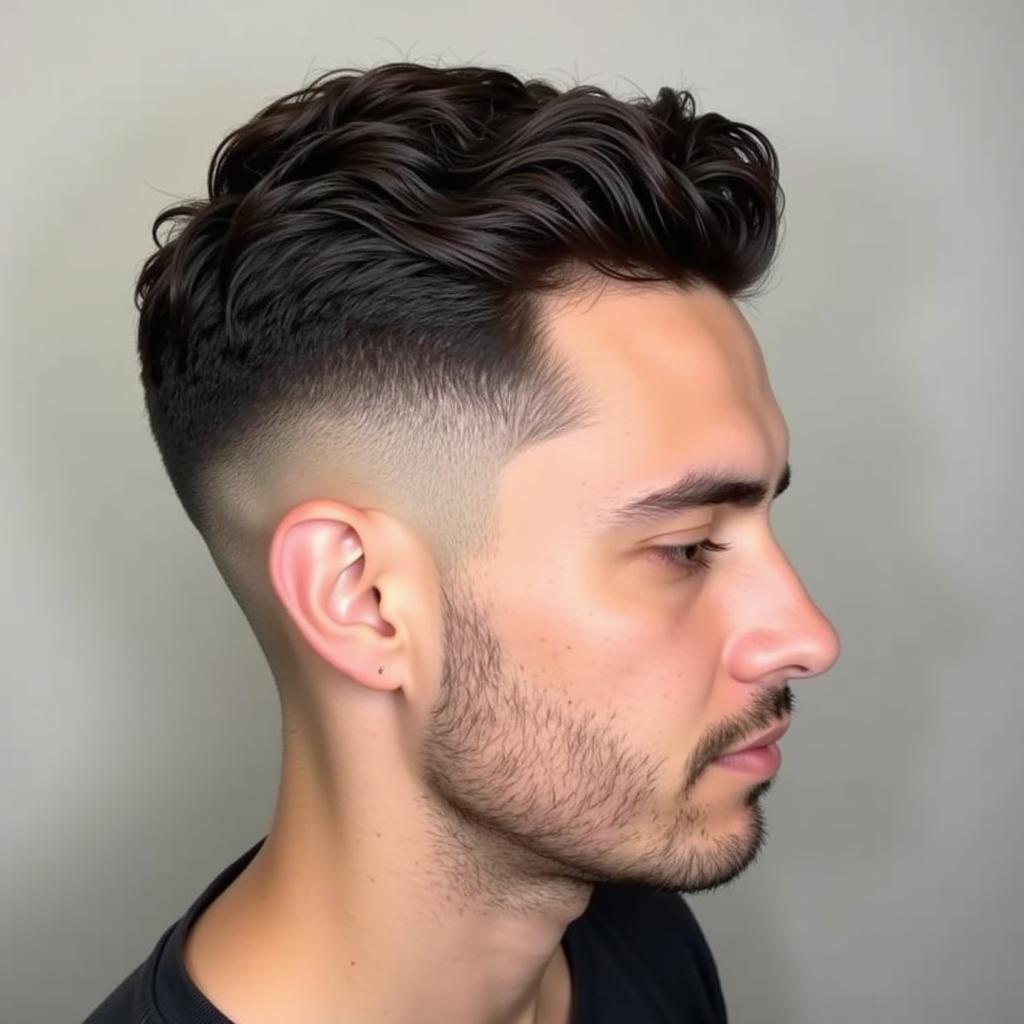 Kiểu tóc Undercut/Side part cho mặt tròn năm 2018