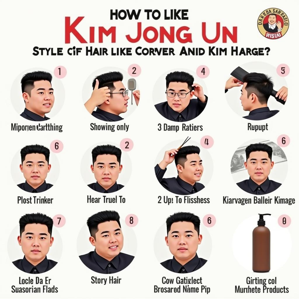 Cách tạo kiểu tóc giống Kim Jong Un