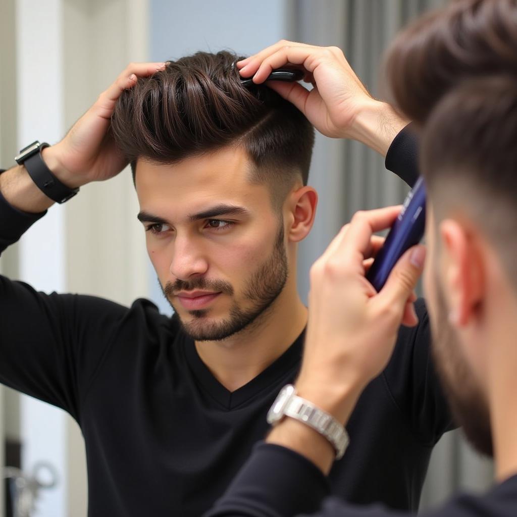 Hướng dẫn tạo kiểu tóc quiff đơn giản tại nhà