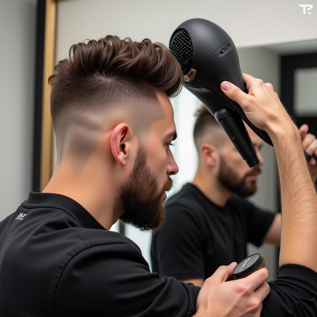 Cách tạo kiểu tóc undercut quiff