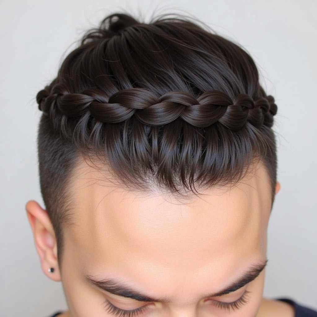 Tết tóc French Braid cổ điển cho nam