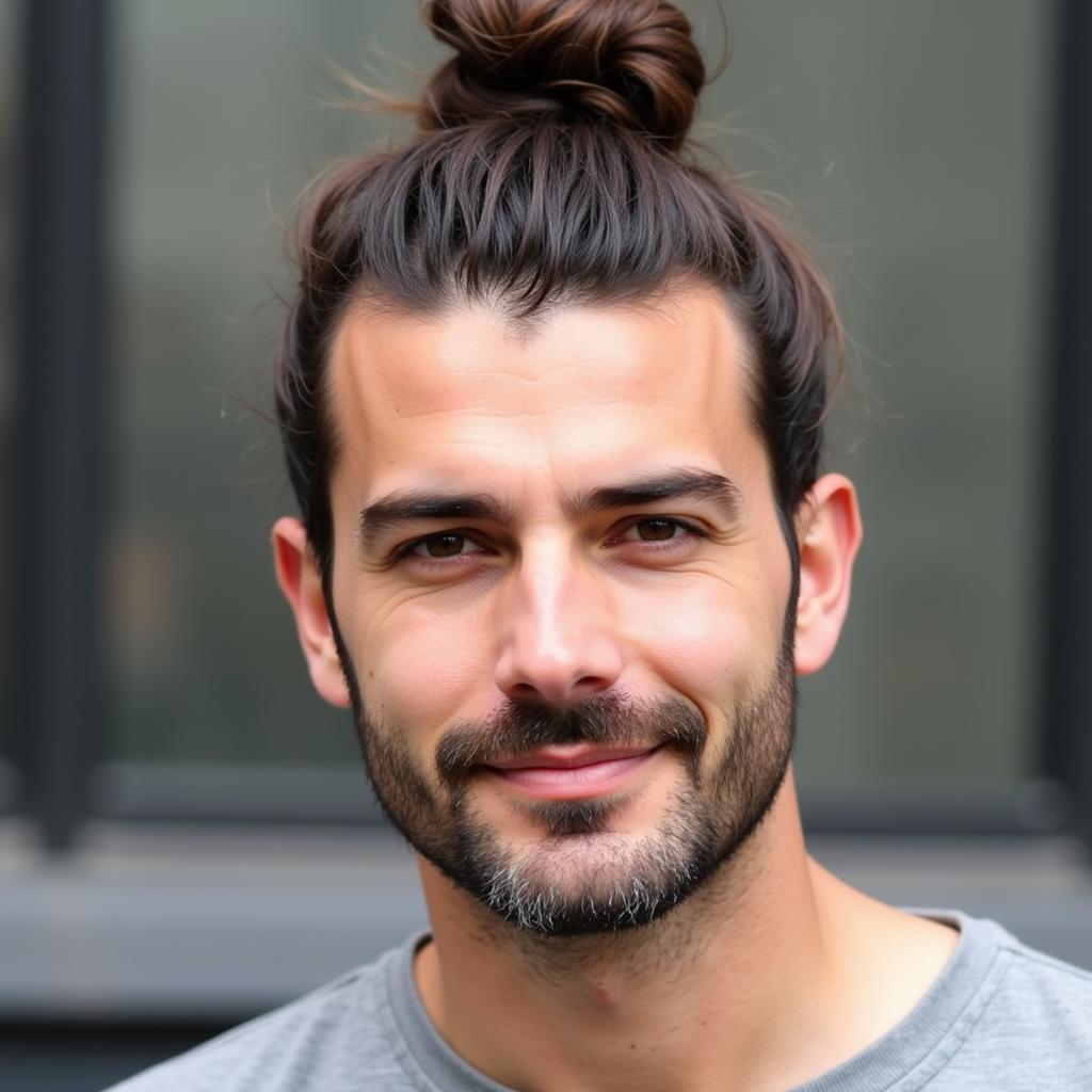 Kiểu tóc Man Bun đẹp cho nam giới