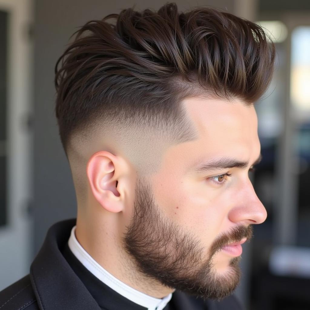 Kiểu tóc Undercut kết hợp Quiff