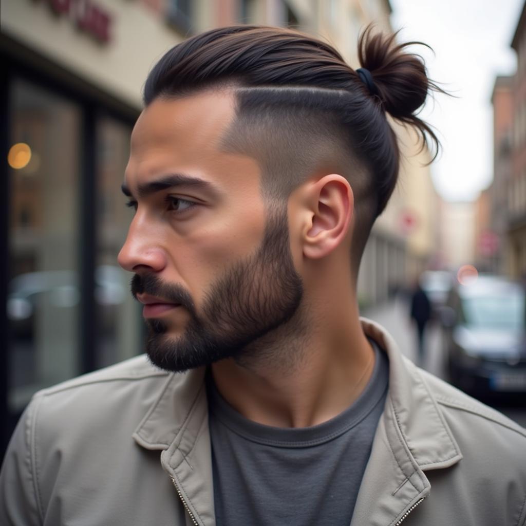 Undercut kiểu tóc buộc nam tính lịch lãm