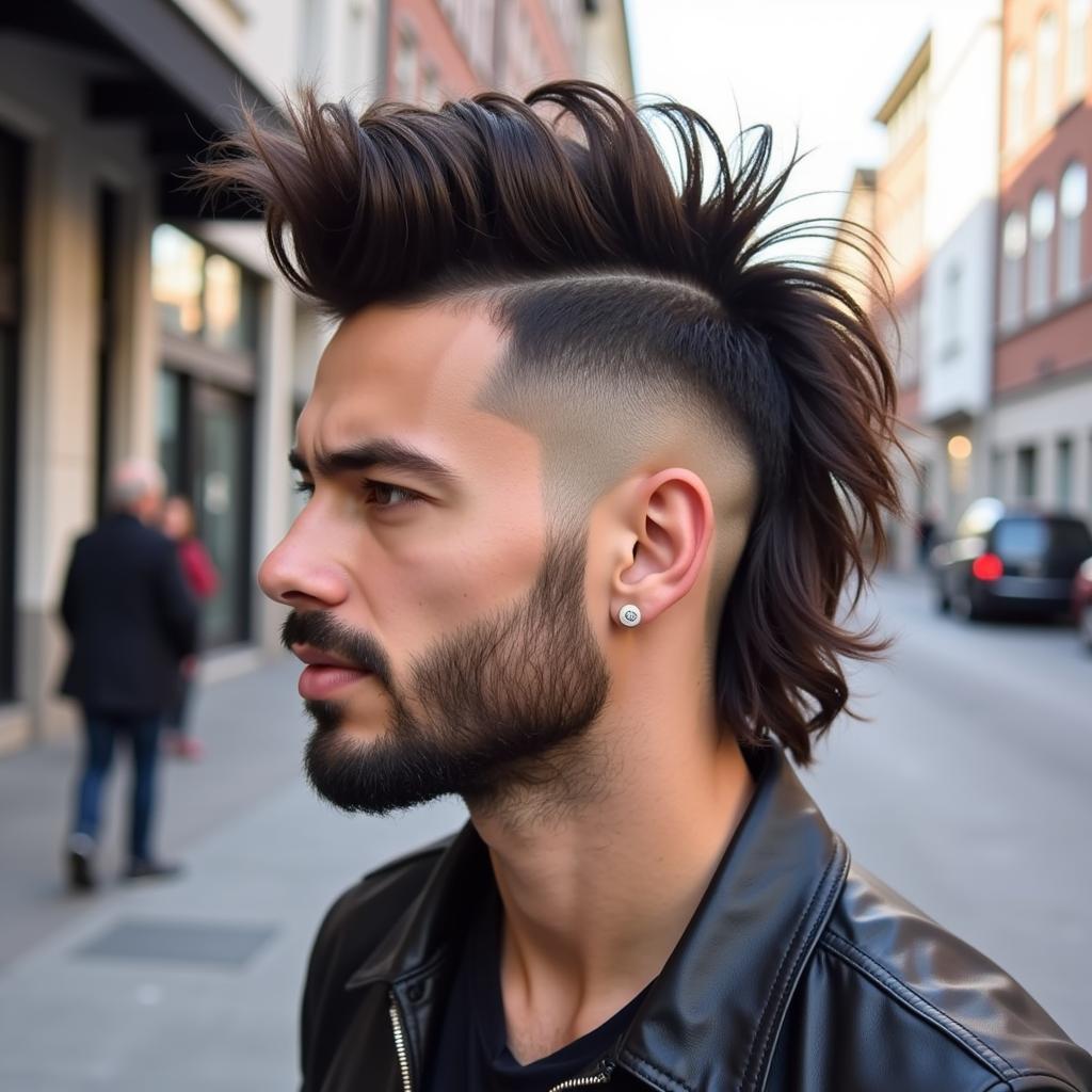 Anh kiểu tóc mullet hiện đại