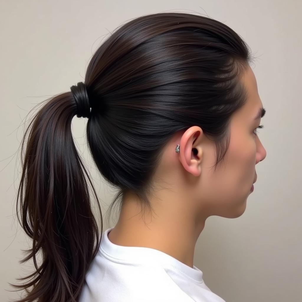 Tips for a perfect Korean ponytail hairstyle