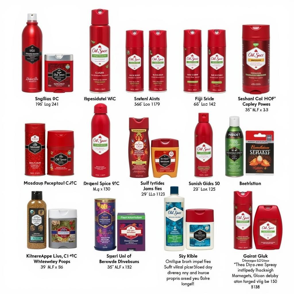 Các dòng xịt khử mùi Old Spice phổ biến