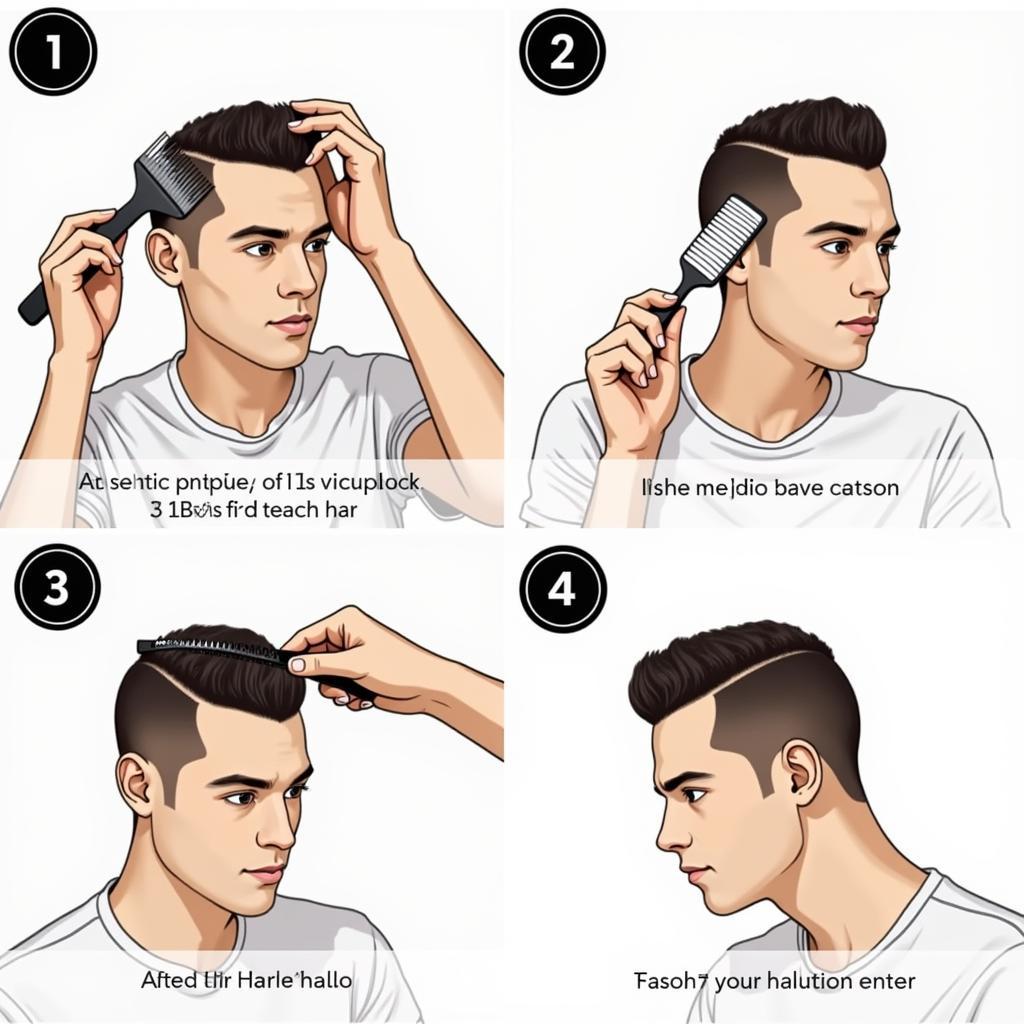 Cách tạo kiểu tóc Slicked Back Undercut