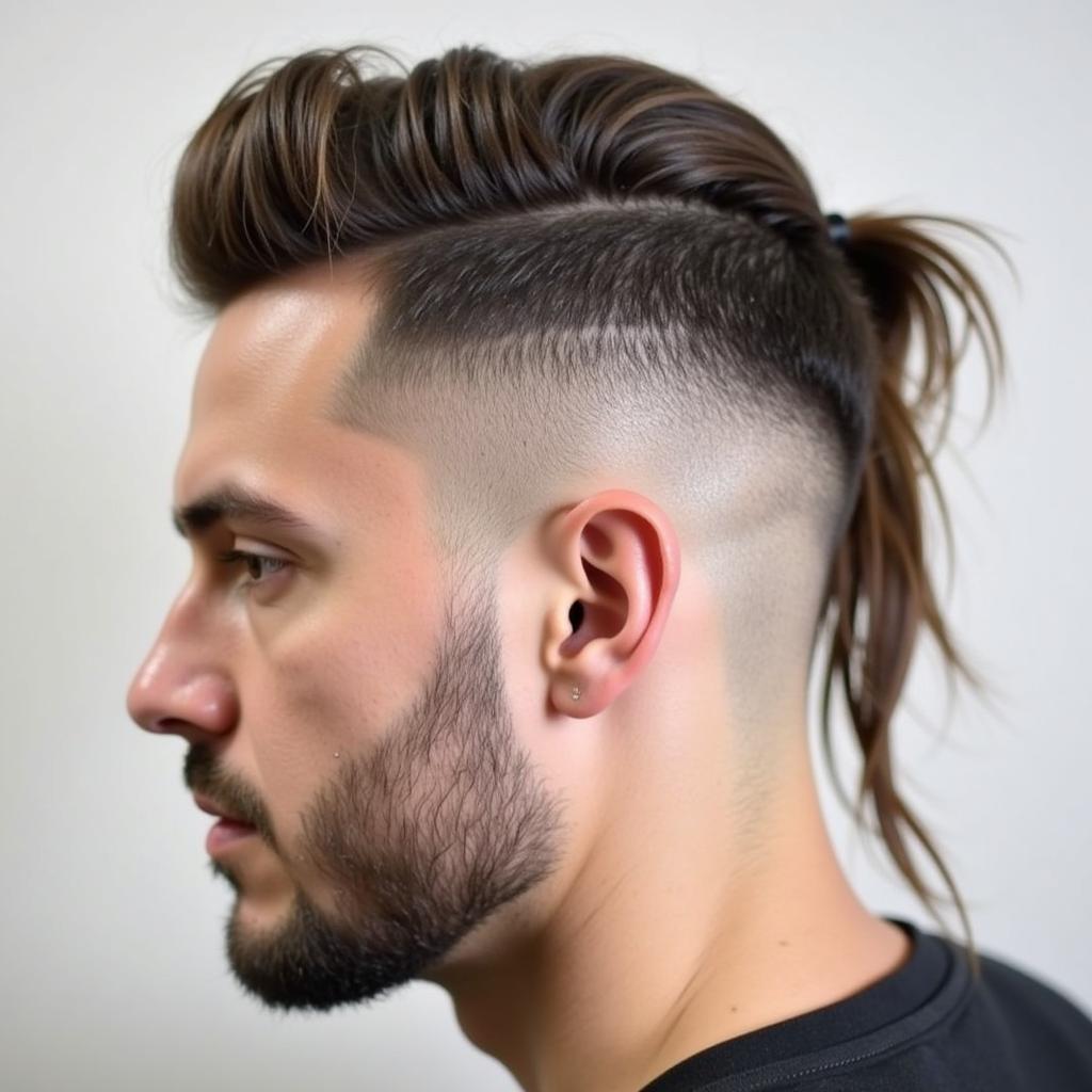 Đuôi tóc nam kết hợp undercut và fade