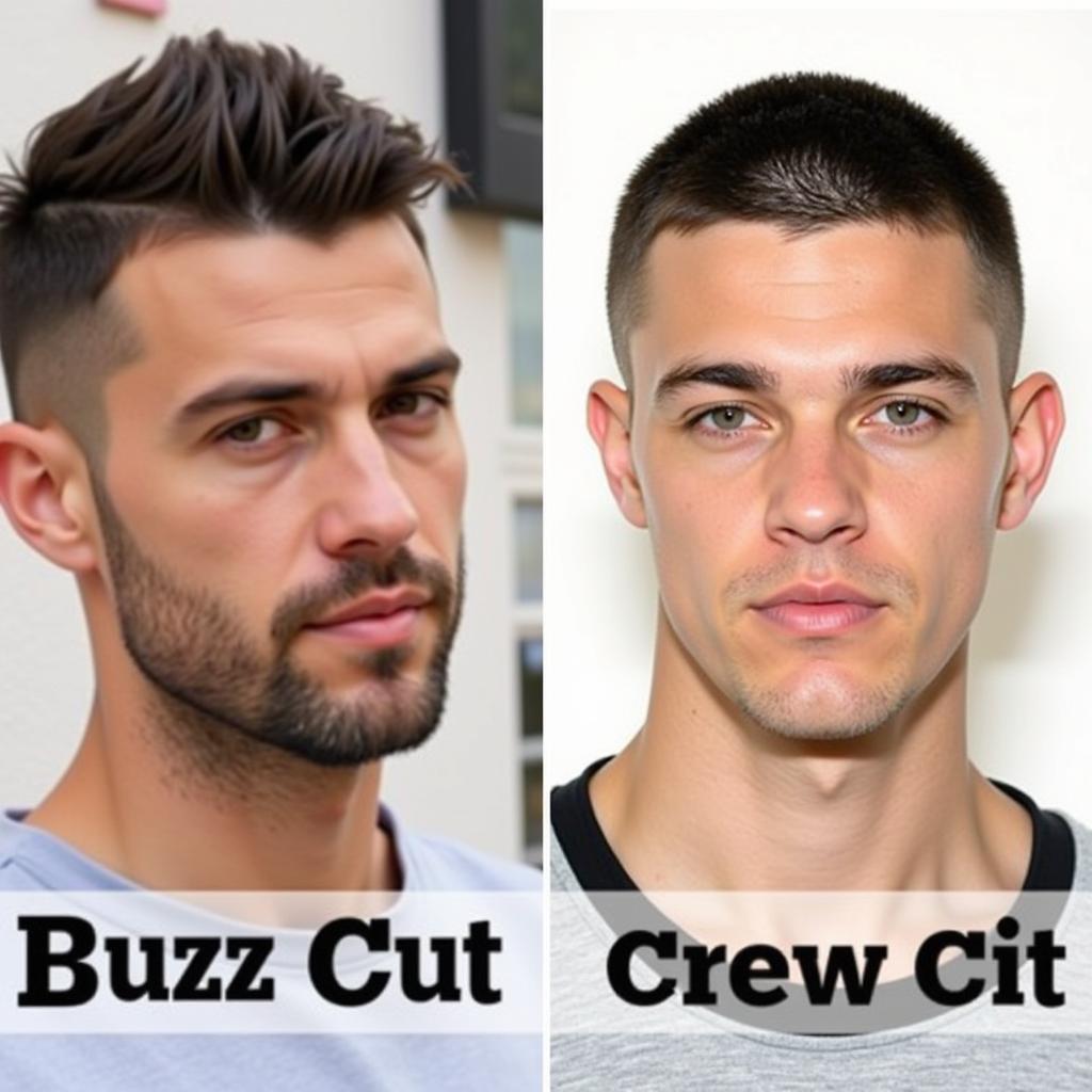 Kiểu tóc Buzz Cut và Crew Cut cho nam