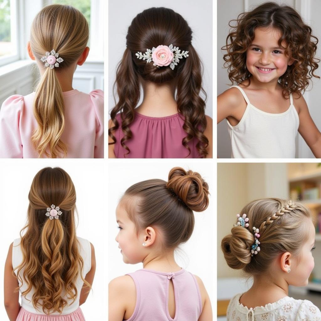 Party hairstyles for little girls