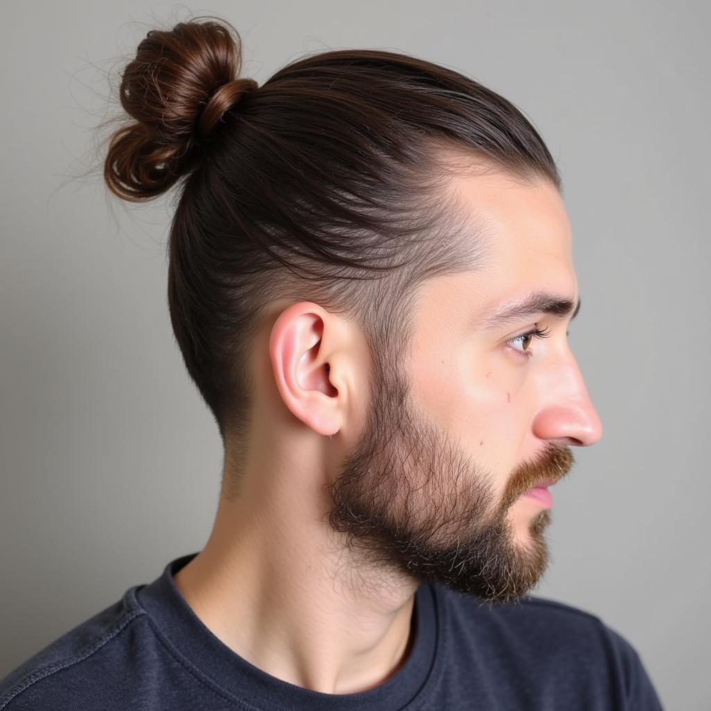 Kiểu tóc Man Bun cho nam