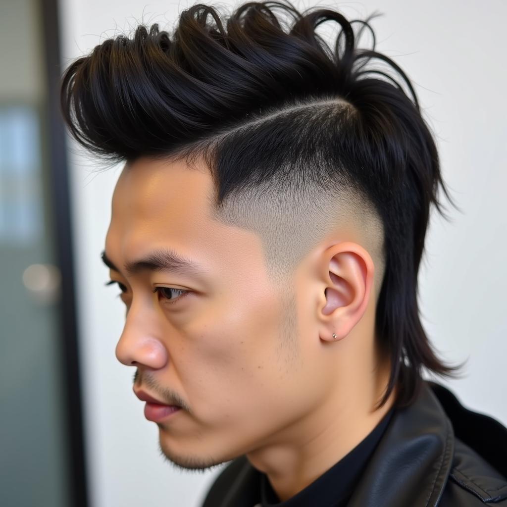 Kiểu tóc mullet nam Việt Nam thời thượng