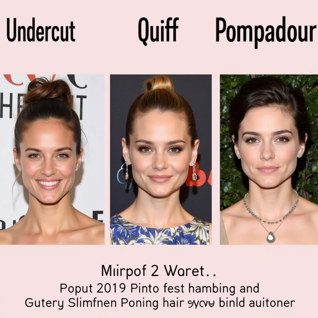 Kiểu tóc nam đẹp 2019 cho mặt tròn: Undercut, Quiff, Pompadour