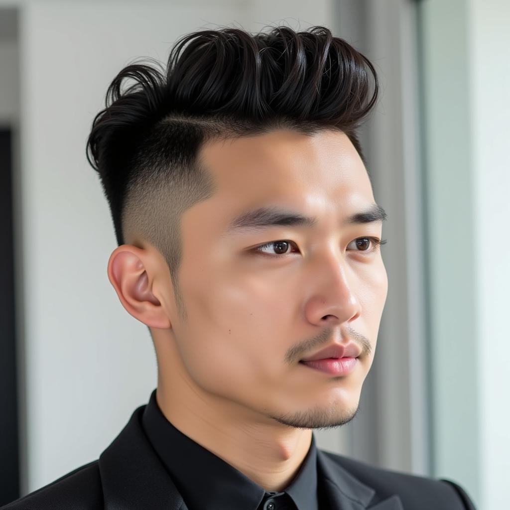 Seung Ri với kiểu tóc Undercut gọn gàng