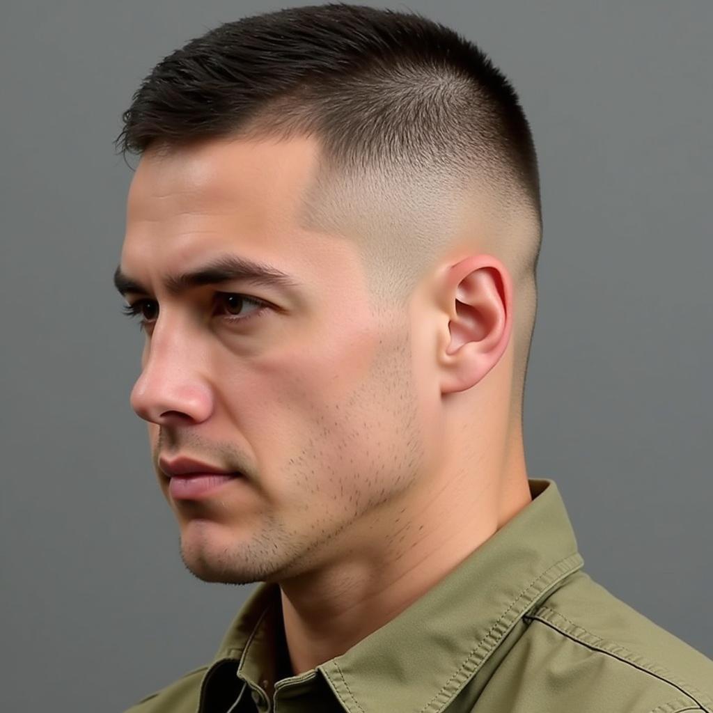 Tóc Buzz Cut Lính Thủy Đánh Bộ