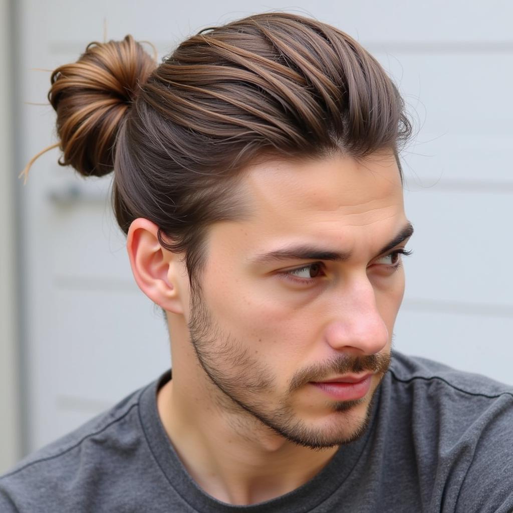 Kiểu tóc Man Bun nam tính năm 2016