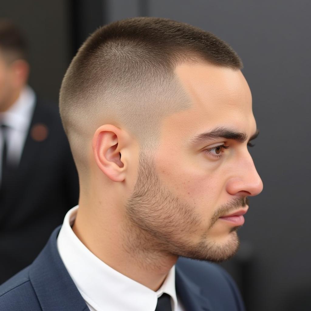 Kiểu tóc Buzz Cut mạnh mẽ và cá tính