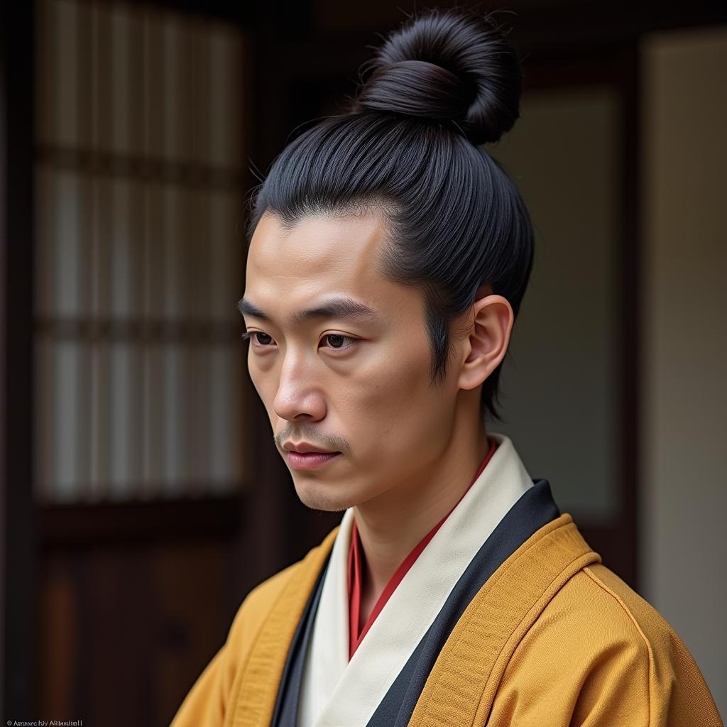 Kiểu tóc Chonmage truyền thống của Nhật Bản