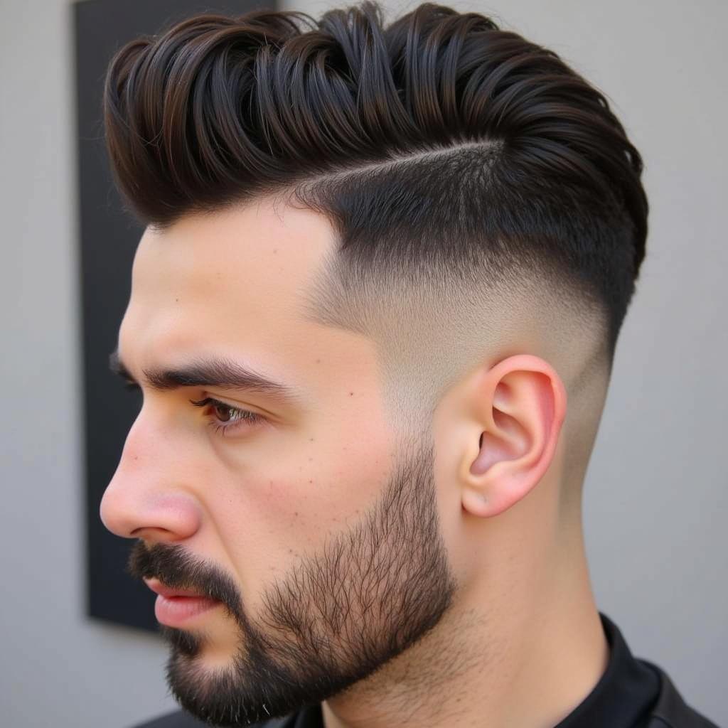 Kiểu tóc Undercut Modern Pompadour Nam Tính