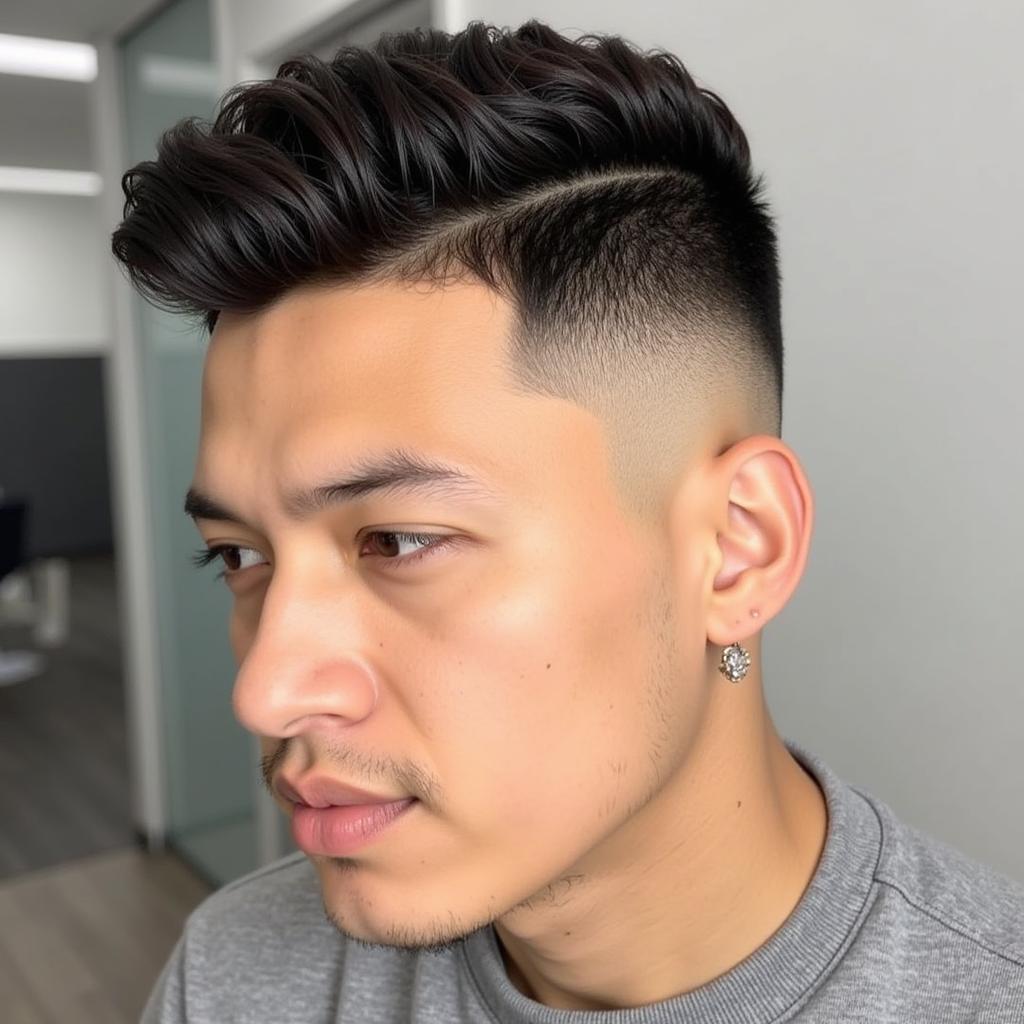 Undercut uốn phong cách 2018